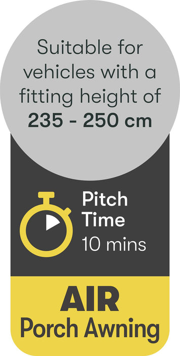 Quest Falcon Pro Base 200 Air Porch Caravan Awning Quest Leisure - UK Camping And Leisure