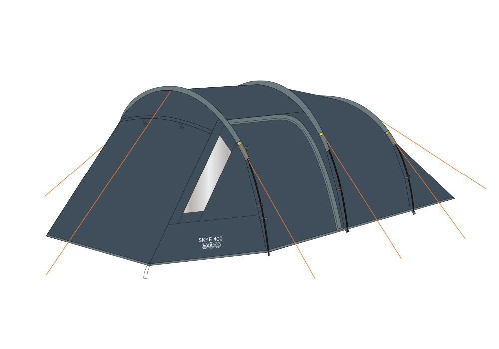 Vango Skye 300 Pole Tent Deep Blue Vango - UK Camping And Leisure