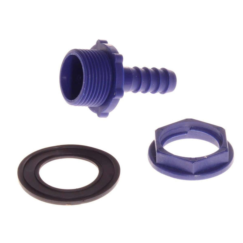 Plastic 10mm Straight Connector 3/4'' BSP (Pack of 10) AG - UK Camping And Leisure
