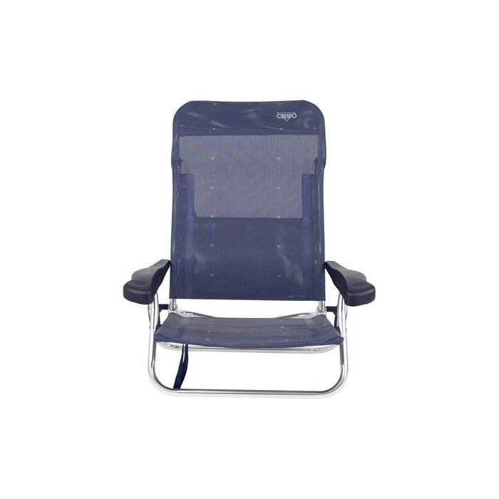 Crespo Beach Chair AL/221 Dark Blue Crespo - UK Camping And Leisure