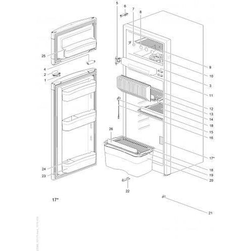 Thetford N4175 3-Way Caravan & Motorhome Fridge Freezer (Replaces N3175) Thetford - UK Camping And Leisure