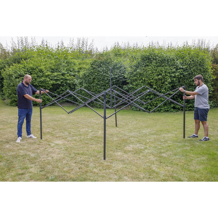 Dellonda 2x2m Pop-Up Gazebo Heavy Duty  with Carry Bag - Dark Green Dellonda - UK Camping And Leisure