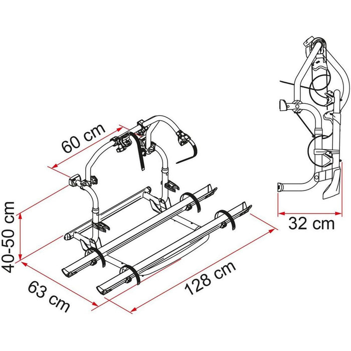 Fiamma Carry Bike Pro C Blue RV Bike Carrier with Easy Installation Fiamma - UK Camping And Leisure