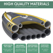 Dellonda Inflatable 2-Person Kayak/Canoe Set with Pump, Carry Bag & 2 Oars Dellonda - UK Camping And Leisure
