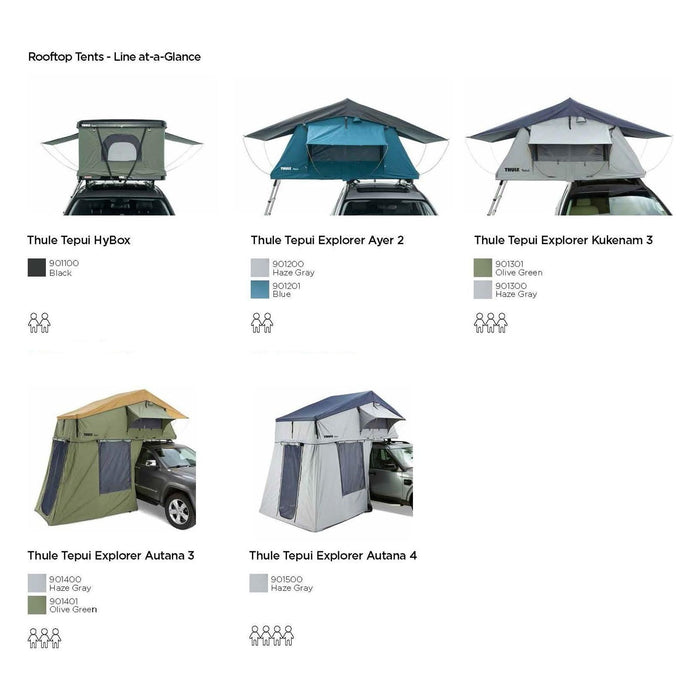 Thule Tepui Autana 4-person roof top tent haze grey 901500