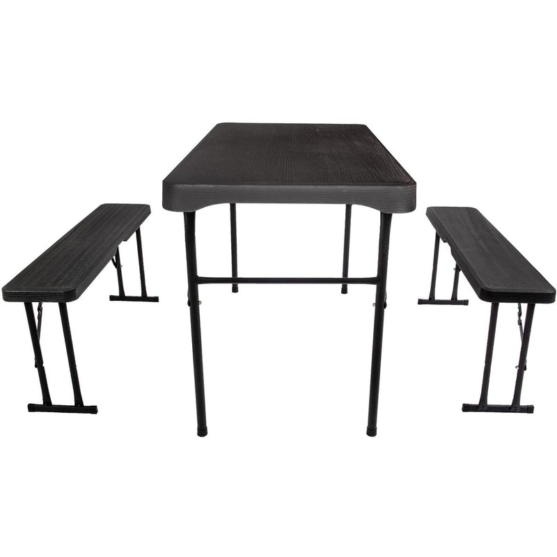 Quest Jet Stream Grassmoor Camping Table and Bench Set Quest - UK Camping And Leisure