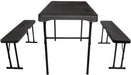 Quest Jet Stream Grassmoor Camping Table and Bench Set Quest - UK Camping And Leisure