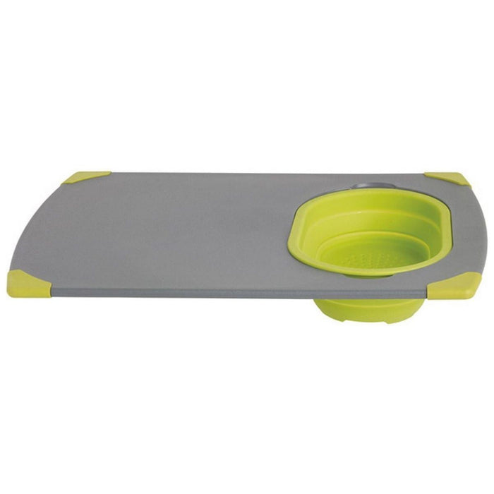 Collaps Chopping Board Grey/Green: Foldable and Easy to Clean Cutting Board for
