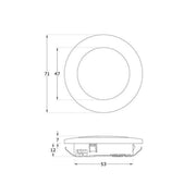 Surface Mounted Ceiling Spot Light Touch Dimmable Ht251 Chrome  4000K - Image 2 of 2 | UK Camping and Leisure
