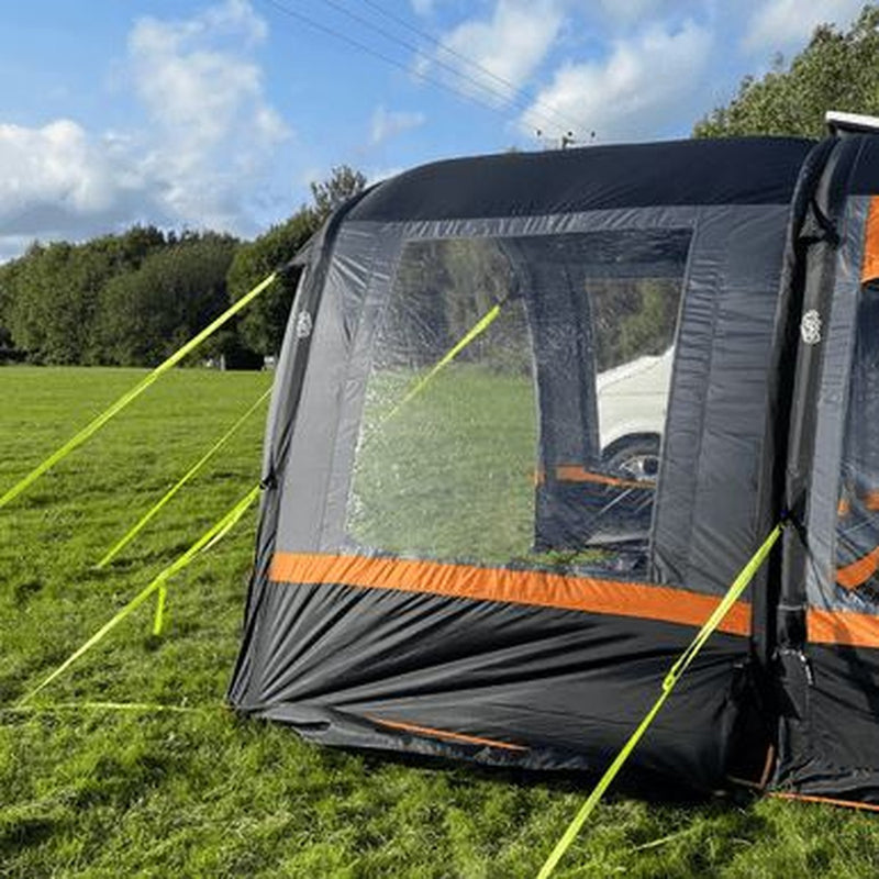OLPRO Cocoon Breeze Campervan Awning Extension - Charcoal & Orange - View 6
