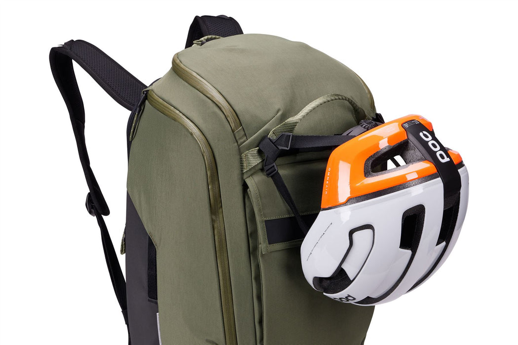 Thule Paramount hybrid bike pannier and backpack 26L green Thule - UK Camping And Leisure