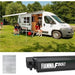 Fiamma F80S 400 Awning Deep Black Case Royal Grey Fabric Fiamma - UK Camping And Leisure