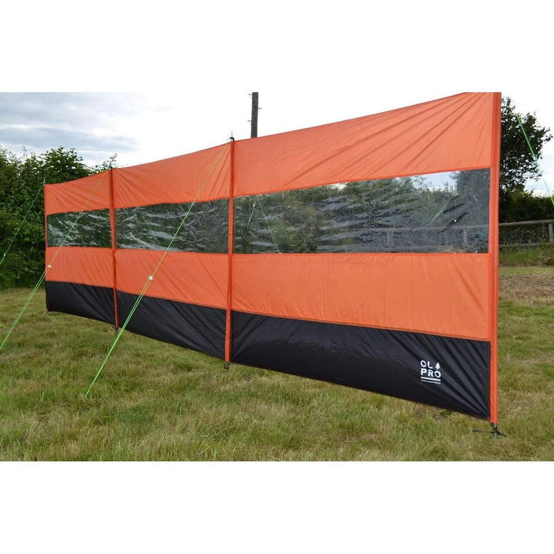 Olpro Compact Vision Windbreak with 3 Panels and PVC Windows