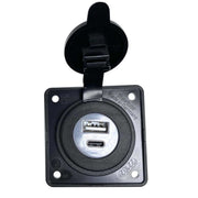 Berker Backplate Double USB Type A and C Charging Socket W4 - UK Camping And Leisure