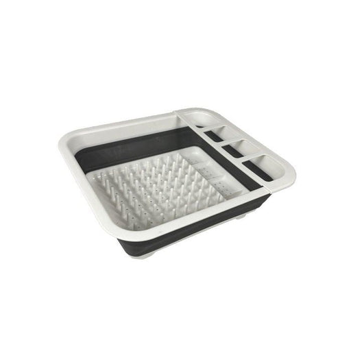 Via Mondo Collapsible Dish Drainer 7.5L White/Grey | UK Camping and Leisure