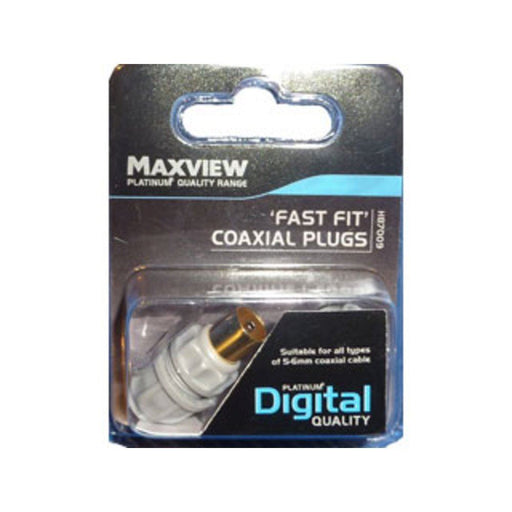 Maxview Fastfit Coaxial Plug (2) H87009M Maxview Fast Fit Coaxial Plugs - UK Camping And Leisure