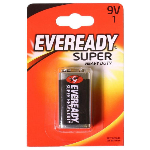 Eveready 9 Volt Zinc Battery (x1) for Low drain Devices Eveready - UK Camping And Leisure