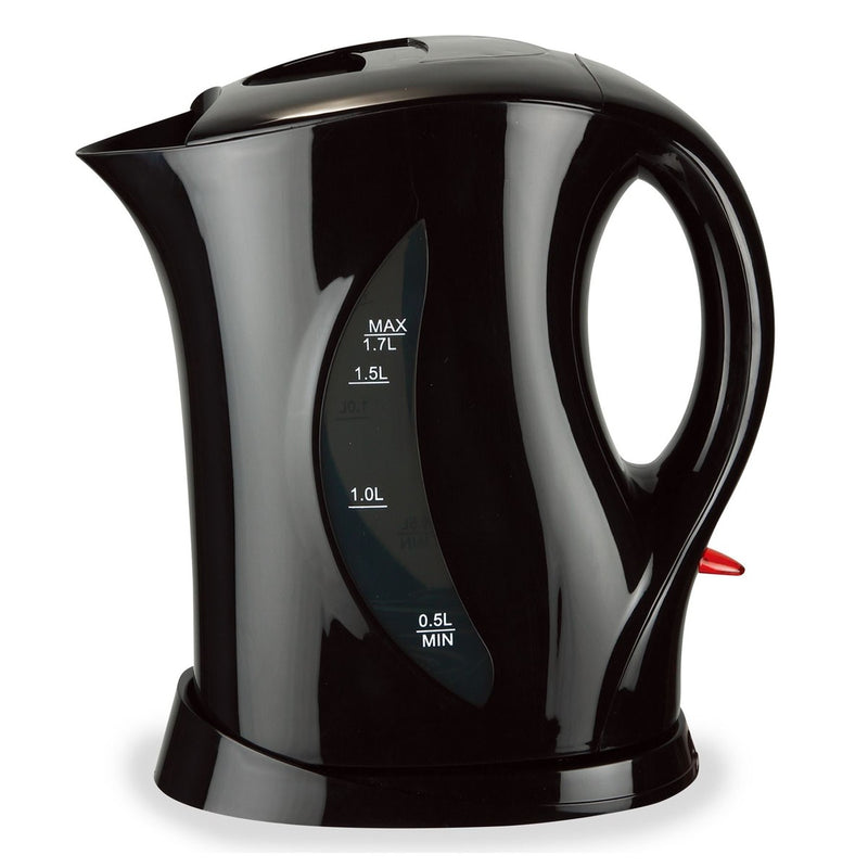Quest Scotsman 1.7L Caravan Motorhome Low Wattage Kettle - Black Quest - UK Camping And Leisure