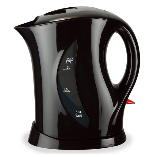 Quest Scotsman 1.7L Caravan Motorhome Low Wattage Kettle - Black Quest - UK Camping And Leisure