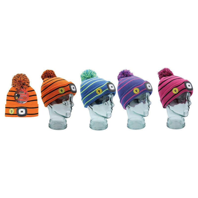 Childrens LED light Hat (assorted colours) 3369 UK Camping And Leisure - UK Camping And Leisure