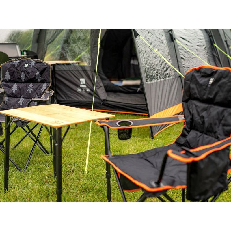 Olpro Henwick Padded Folding Camp Chair Orange & Black