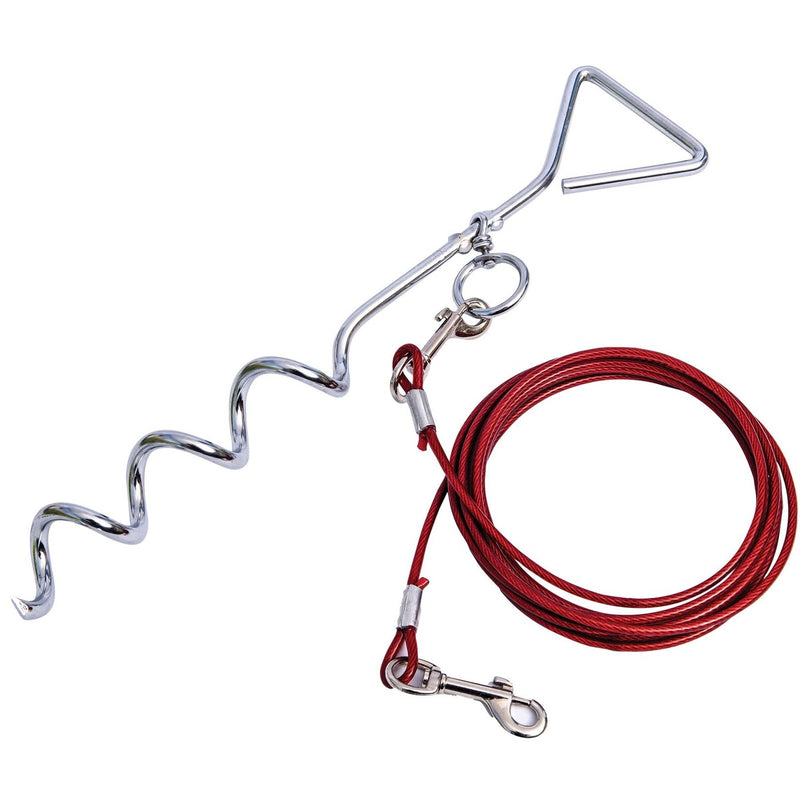 Quest Pet anchor with 4M lead Quest - UK Camping And Leisure