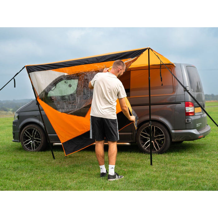 Olpro Rectangle Canopy with window (Orange) Olpro - UK Camping And Leisure