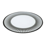 Camping Caravan Picnic Fishing Travel Melamine 16pc Dining Dinner Set - Stripe 7 Leisurewize - UK Camping And Leisure