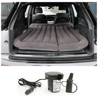 Camping Travel Inflatable Rear Car Boot Double Air Bed Mattress Grey
