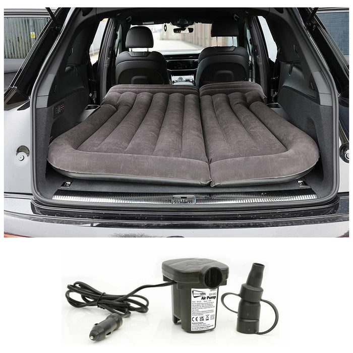 Camping Travel Inflatable Rear Car Boot Double Air Bed Mattress Grey Streetwize - UK Camping And Leisure