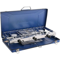 Campingaz Camping Chef Stove Folding Double Burner With Grill