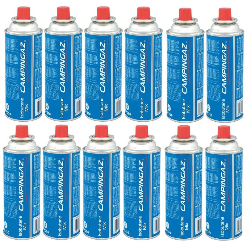 Campingaz CP250 Isobutane Gas Cartridge 12 Pack Campingaz - UK Camping And Leisure
