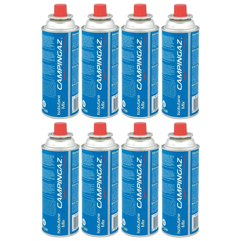 Campingaz CP250 Isobutane Gas Cartridge 8 Pack Campingaz - UK Camping And Leisure