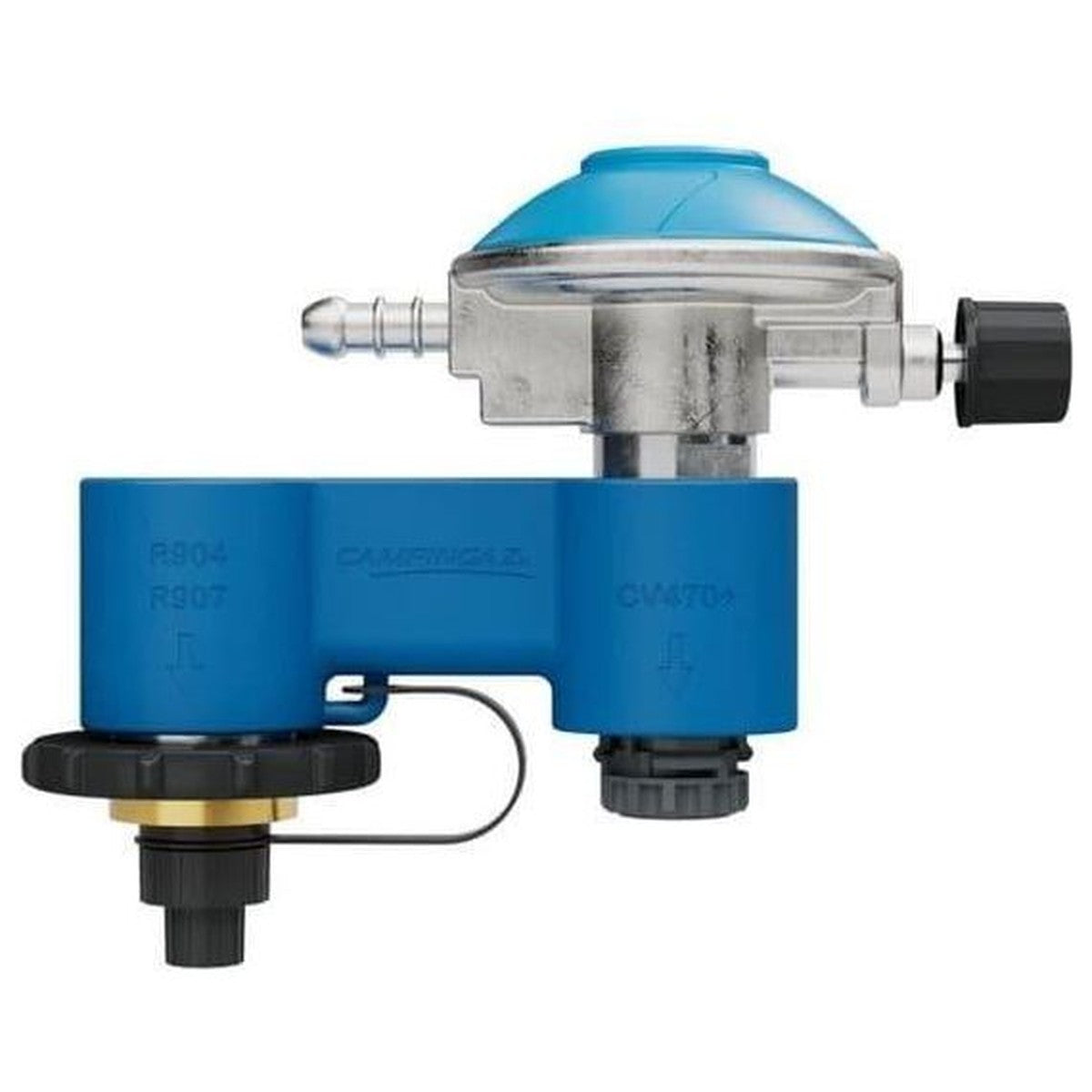 Campingaz Twin Connection CV/R Regulator Kit With Gas Hose and Clips for CV470 R907 & R904 Campingaz - UK Camping And Leisure