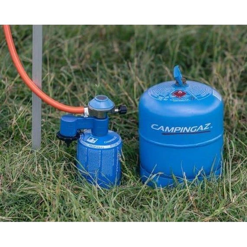 Campingaz Twin Connection CV/R Regulator Kit With Gas Hose and Clips for CV470 R907 & R904 Campingaz - UK Camping And Leisure