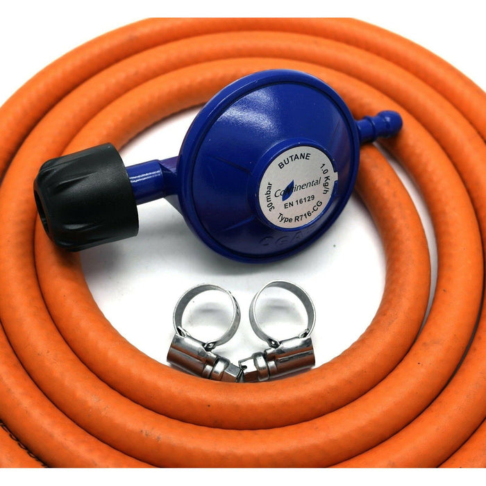 CAMPINGAZ Type 30mbar GAS REGULATOR With 2m Hose + 2 Clips FITS 907 904 901 UK Camping And Leisure