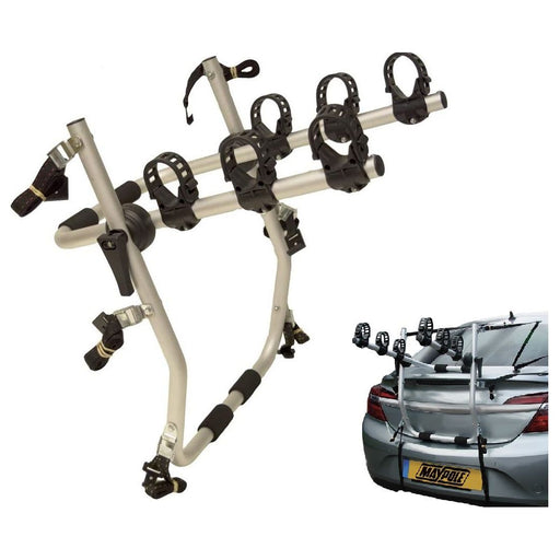 Car 3 Bike Carrier Rear Tailgate Boot Cycle Rack fits Universal UK Camping And Leisure
