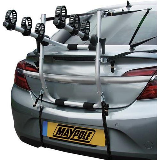 Car 3 Bike Carrier Rear Tailgate Boot Cycle Rack fits Universal Maypole - UK Camping And Leisure