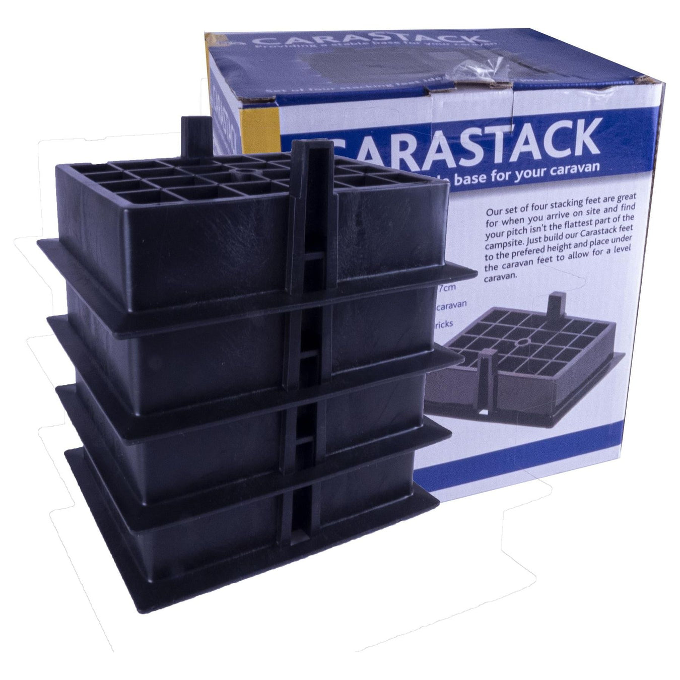 Caravan Carastack Stacking Pads Feet Blocks Corner Steady Winder Feet - Set of 4 Powerpart - UK Camping And Leisure