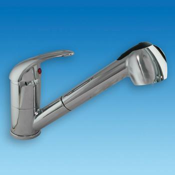 Caravan Chrome Metal Shower Tap with Pull-Out Hose & Adjustable Shower Head CT272 UK Camping And Leisure