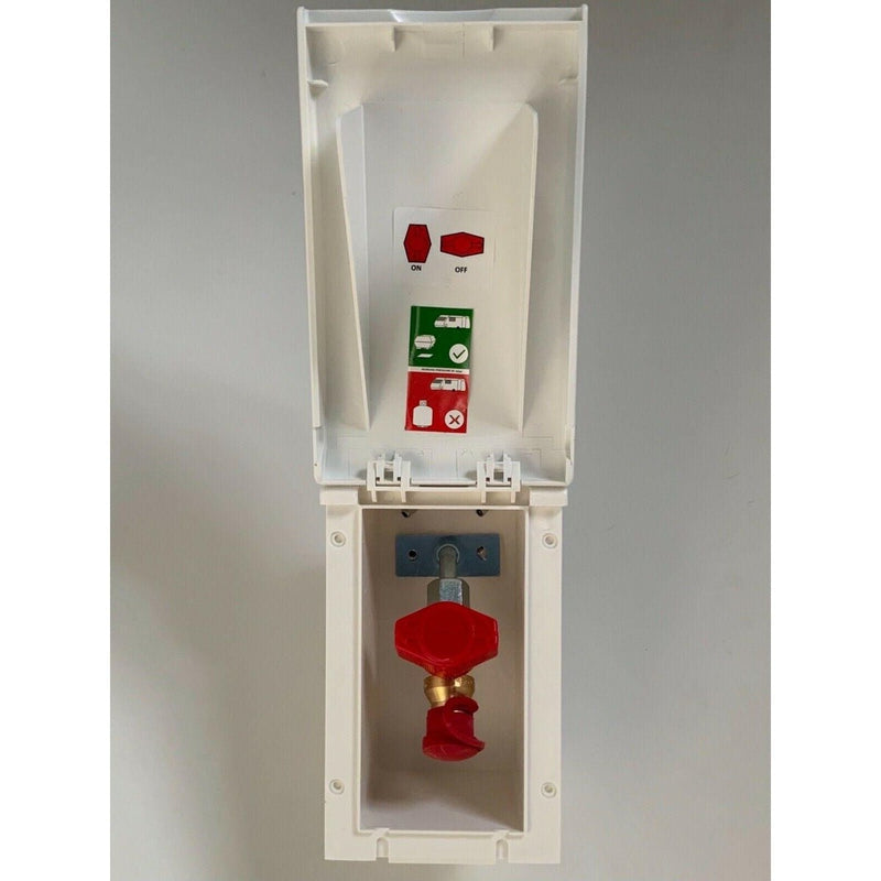 Caravan / Motorhome LPG Gas BBQ Flush Fit Outlet Box TND Model – PO683 PLS - UK Camping And Leisure