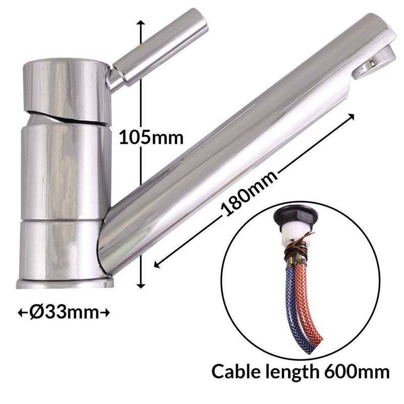 Caravan / Motorhome - Reich Mixer Tap – Trend E / D33 Mm – 671-802010P1B Reich - UK Camping And Leisure