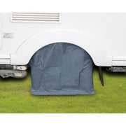 Caravan Wheel Cover Alloy Protection for 13" & 14" Wheels with eyelets Quest - UK Camping And Leisure