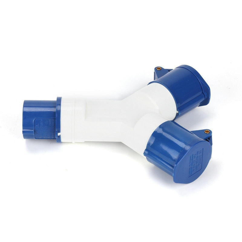 Caravans Hook Up 2 Way 16Amp 240V Mains Hook Up Adaptor Crusader - UK Camping And Leisure