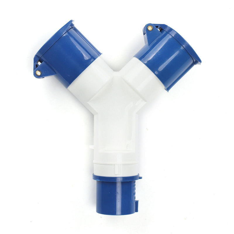 Caravans Hook Up 2 Way 16Amp 240V Mains Hook Up Adaptor Crusader - UK Camping And Leisure