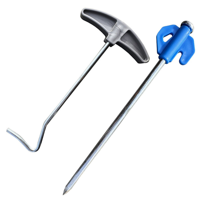 Olpro Case of 20 Hard Ground Pegs and Peg Puller Olpro - UK Camping And Leisure