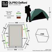 Olpro Defford 2 Man Tent - View 2