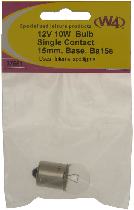W4 15S Bulb 10W 12V 37551 W4 - UK Camping And Leisure