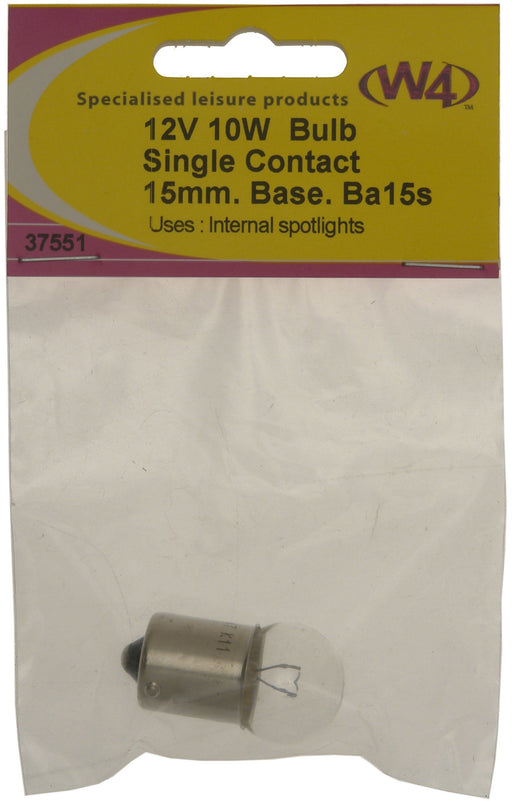 W4 15S Bulb 10W 12V 37551 W4 - UK Camping And Leisure