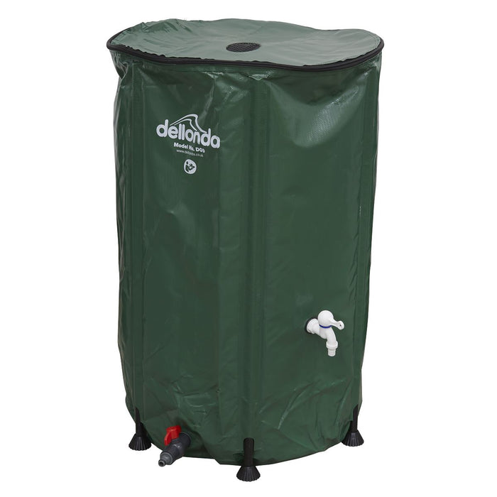 Dellonda Collapsible PVC Garden Water Butt with Zipped Lid & Drain Tap 250L Dellonda - UK Camping And Leisure